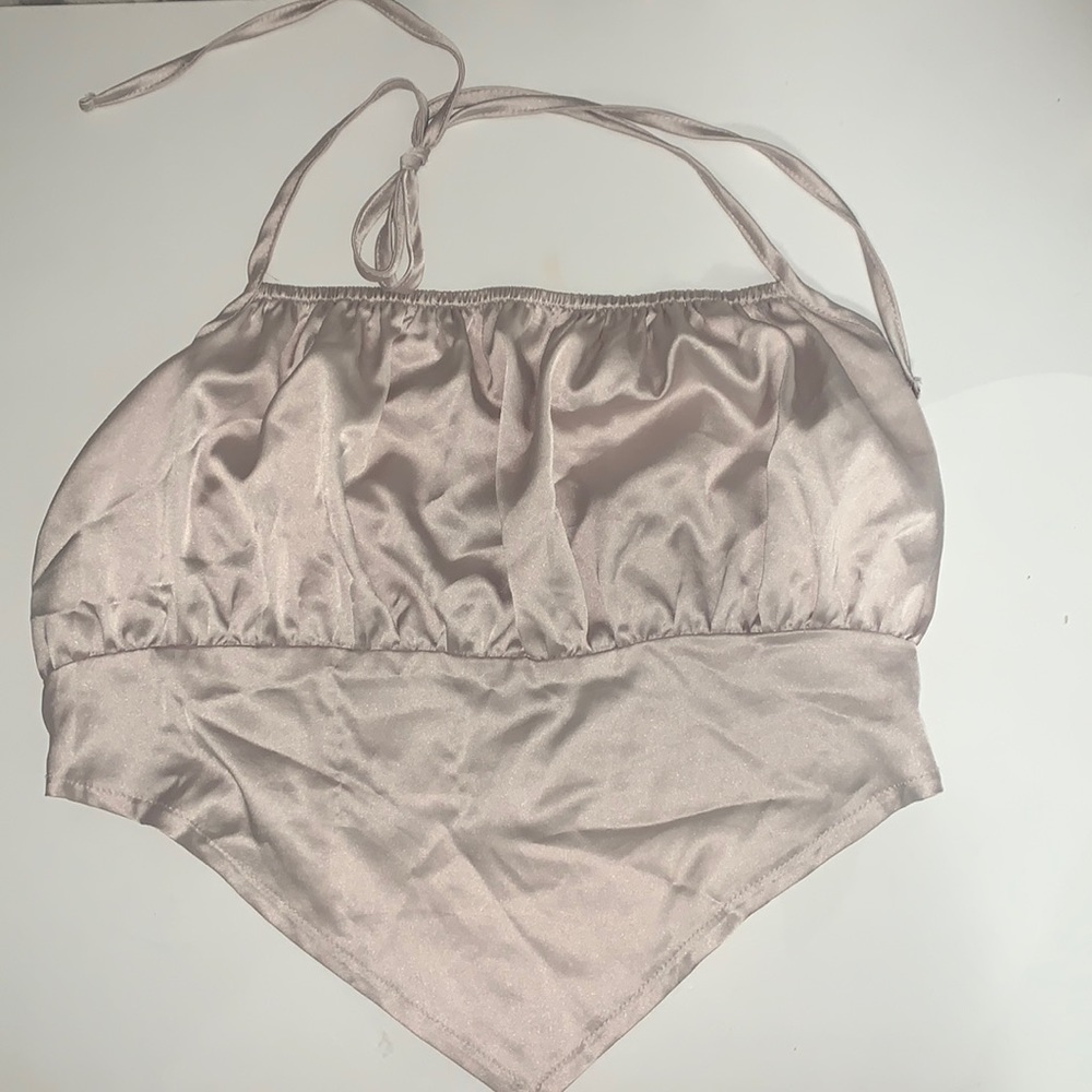 Silk Halter Top
